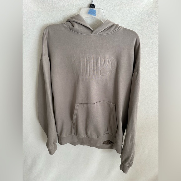 Taylor Swift The Tortured Poets Department Women’s XL Tan TTPD Embossed Hoodie - Picture 9 of 9